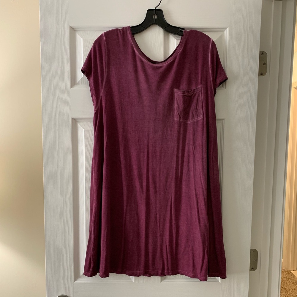 Acid washed tshirt dress